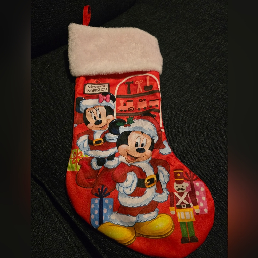 Mickey and Minnie Mouse Christmas Stocking